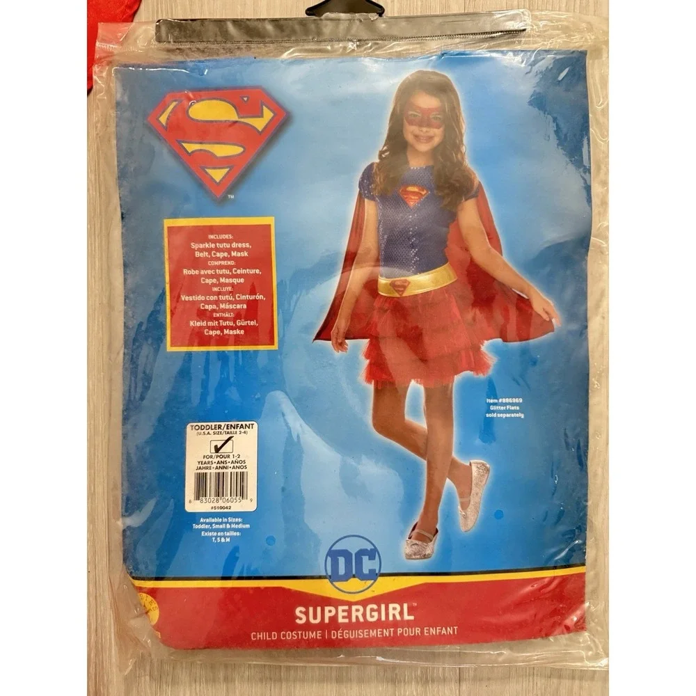 Rubies Halloween Costume SuperGirl Child Enfant Size: 2-4 years 1-2
